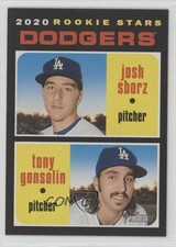 2020 Topps Heritage Rookie Stars Josh Sborz Tony Gonsolin #343 Rookie RC 4l3