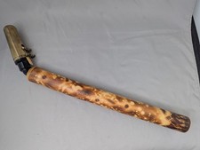 Bamboo Sax Saxophone With Leather Bag Carved Burned Design Erik The Flutemaker