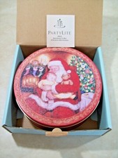 Partylite P9524 Santa Votive Tin Box Christmas Candle