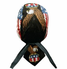 American Flag Bandana Dorag Eagle Headwrap Patriotic Doo Dew Du USA Dorag Men