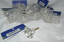 Lot of 10 New BOMBAY DUCK Small Glass Drawer/Cabinet Pull KNOBS by W.A.T.S.inc