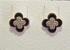 Children's Rose Gold Flower Stud Earrings New