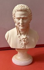W. Amadeus MOZART - BUSTO Alabastro / Base Marmo - Scultore Arnaldo Giannelli