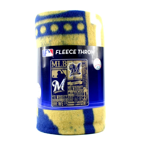 SOFT FLEECE THROW 50"x 60" STADIUM BLANKET NEW BASEBALL - PICK YOUR TEAM