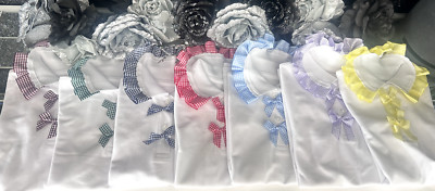 Gingham Rüschen Rand Schuluniform Polo Top Shirts - auf Bestellung