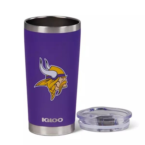 Minnesota Vikings NFL Travel Tumbler 20oz Stainless Steel Igloo With Lid - 第 3/6 張圖片