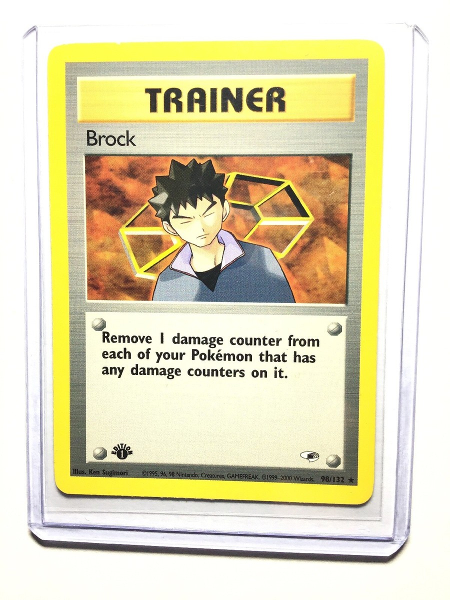 brock pokemon cards Pokemon Gym Heroes Rare Card main image 0