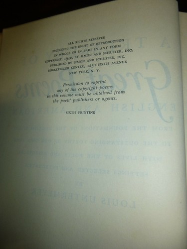 A Treasury of Great Poems English and American by Louis Untermeyer - Picture 4 of 4