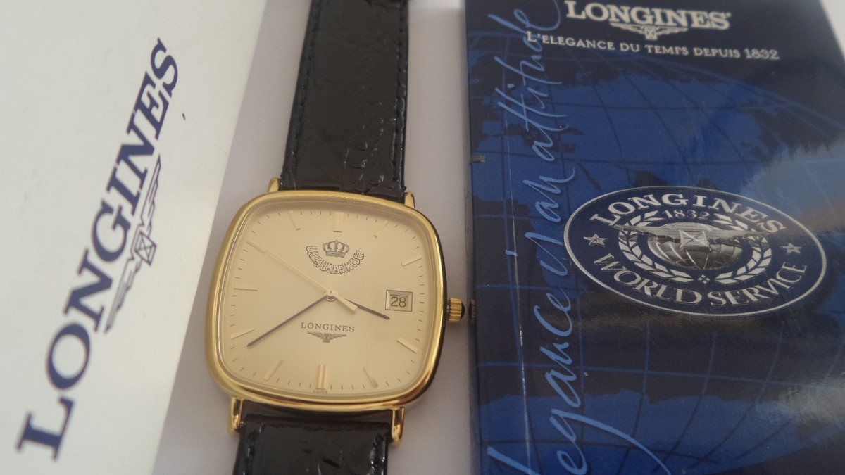 【不動】Longines 761-3266 保証書付 ゴールド 腕時計 New RARE Longines L4.761 Gift King Abdullah II of Jordan