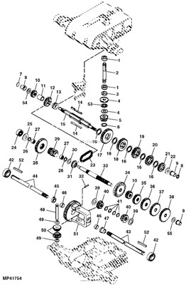 Peerless Transaxle Transmission John Deere LX172 LX173 GEAR 25T #36 | eBay