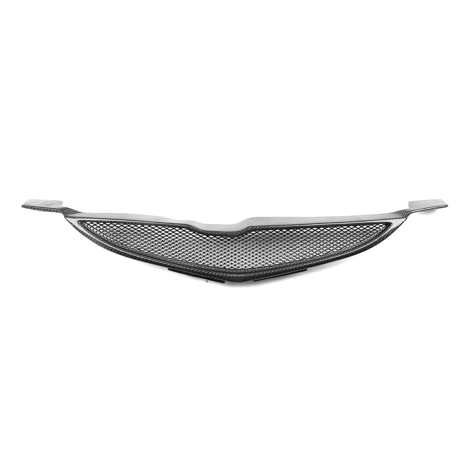 Parrilla de malla de parachoques delantero de fibra de carbono para Acura RSX Honda Integra 2005-06 Foto 2 de 4