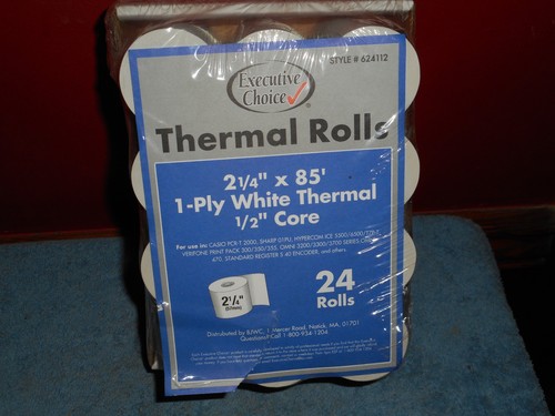 Thermal Paper Cash Register Receipt Printer Rolls 2 1/4" x 85' 1/2" Core 23 ct.
