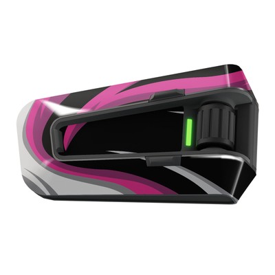 For Cardo Packtalk Edge Device Protection Decal Sticker 1 Piece Abstract Pink