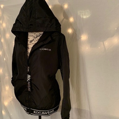 Rocawear Women’s Black Fleece Lined Hooded Jacket Size L - Picture 3 of 9