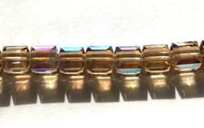 Swarovski Crystal Cubes 8mm 288 pc/FP Lt. Colorado Topaz AB 5601