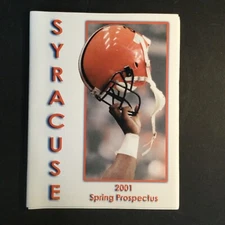 2001 Syracuse Orange Athletics Football Spring Prospectus Book