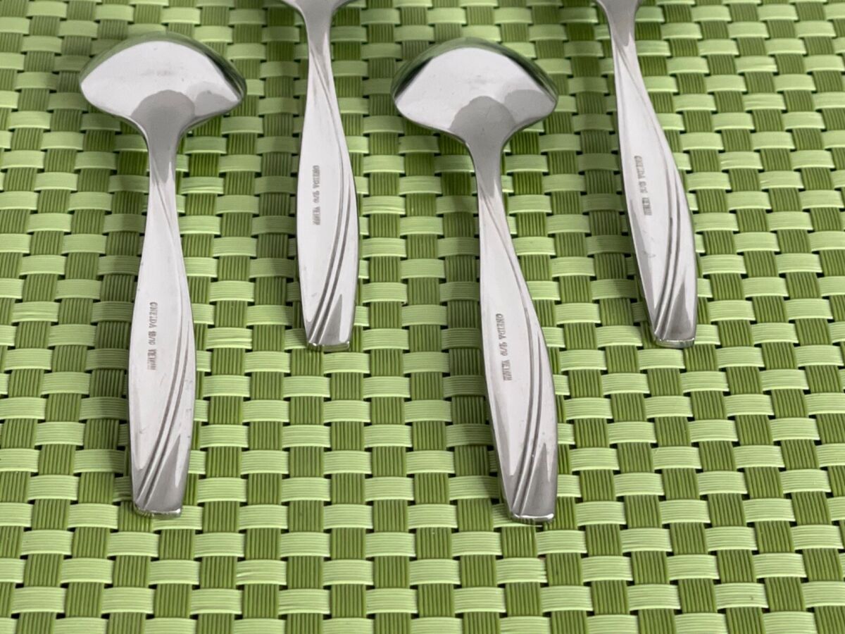 Oneida CAMLYNN Stainless 4 Teaspoons 18/10 Frosted Handle Oneida CAMLYNN Stainless 4 Teaspoons 18/10 Frosted Handle