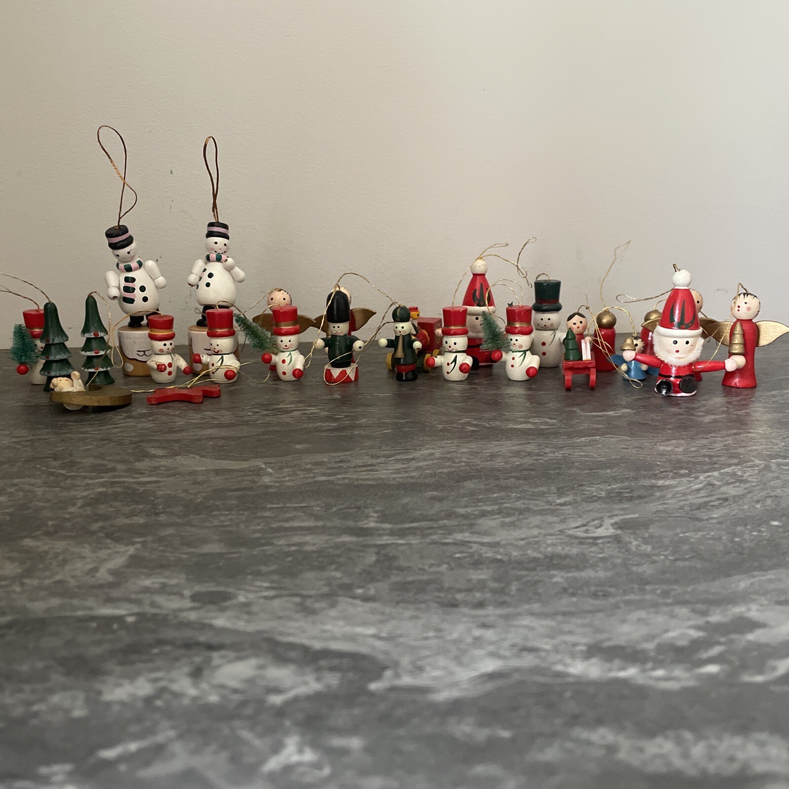 vintage wooden christmas tree decorations eBay