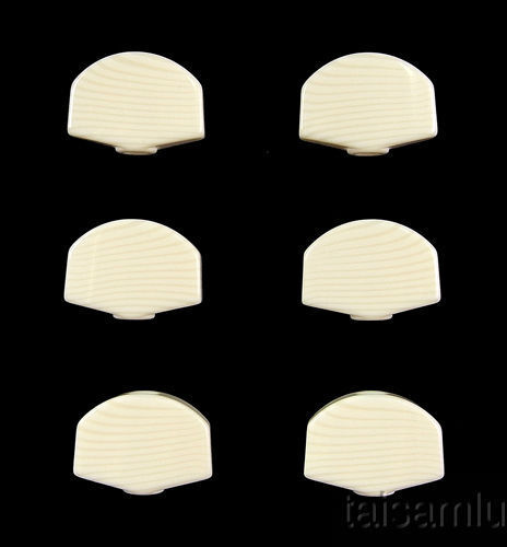 Plastic buttons only Fit Gotoh Machine Head Ivory Button 6p FR18I - Picture 1 of 4