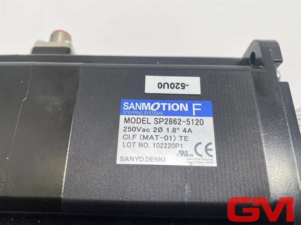 RTA Stepper Motor RM 3T2M-0HE0 Stepping Motor 250VAC Sanyo Denki SP2862-5120 - Image 3 of 4