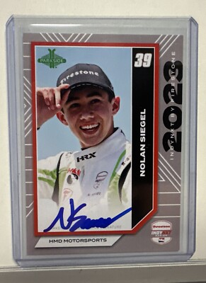2024 Parkside Indycar Signature Series Signed / Autograph Nolan