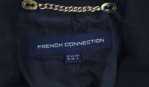 Abrigo militar para mujer French Connection negro beige 10 - Imagen 3 de 12