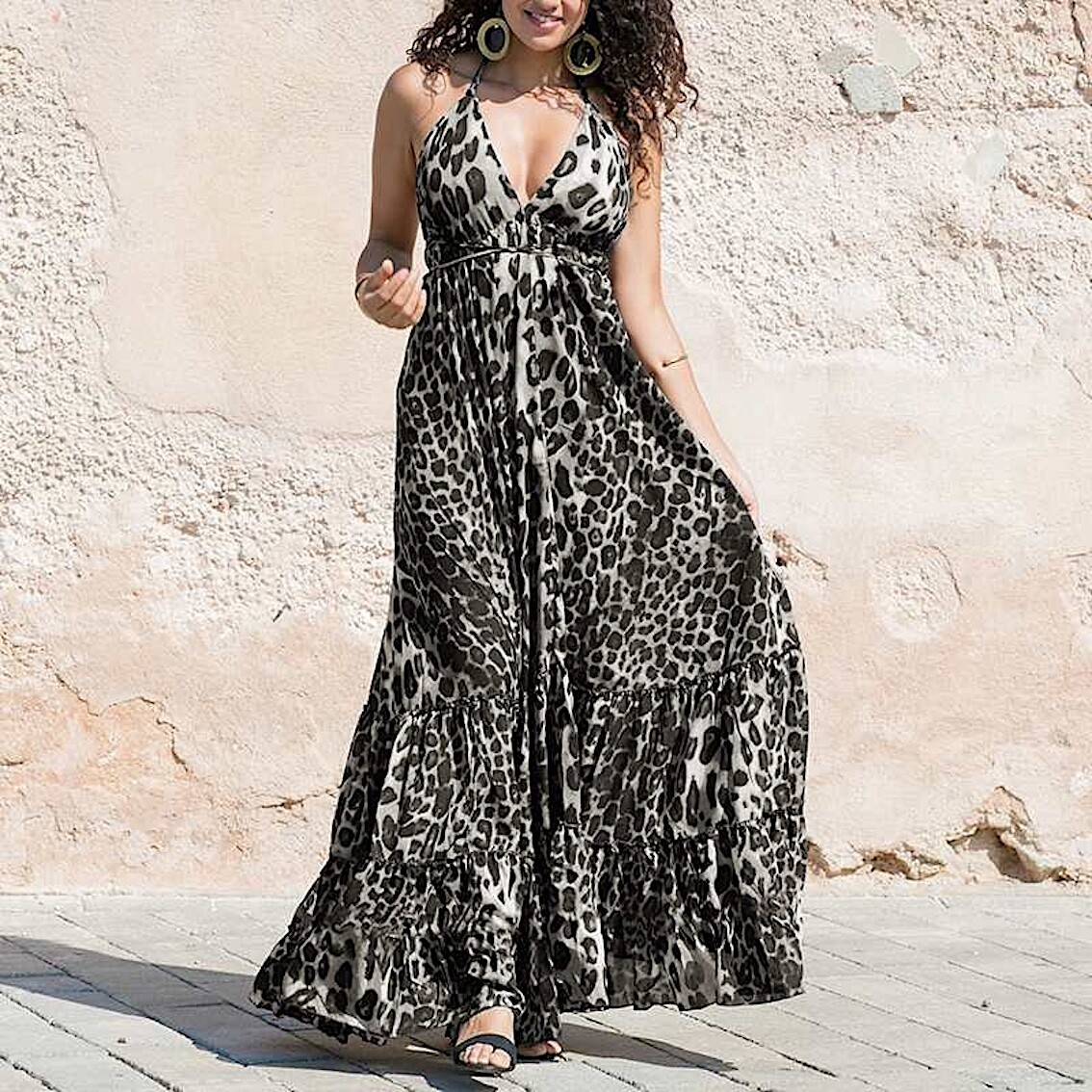 Dress Long Woman Fantasy Animal Backless Woman Maxi Dress 110421P | eBay