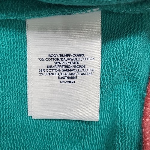 Lands End Serious Sweats Sweatshirt 1X Plus Sz Seafoam Teal Trendy Pullover Top - Picture 9 of 10