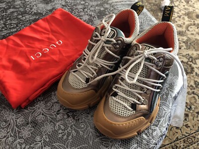 Size 5 - Gucci Flashtrek Multi-Color Metallic W Sneakers