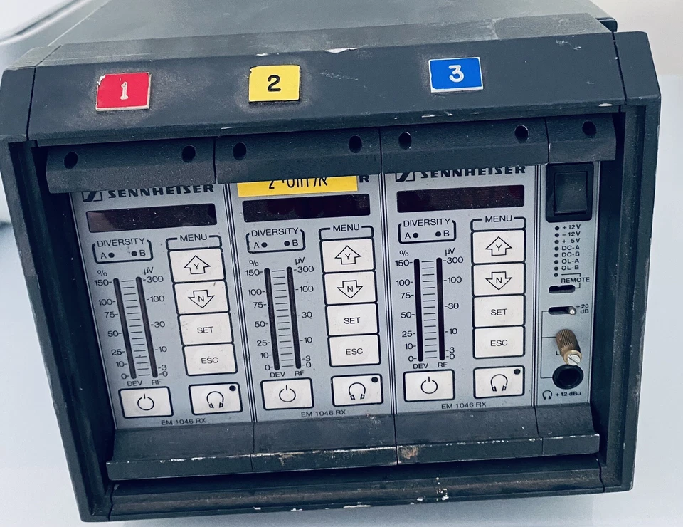 Sennheiser Mainfram EM203 EM1046 RX Modules Receiver 3 Channel - Image 4 of 4