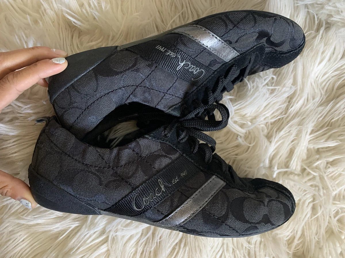 Women's black coach best sale sneakers