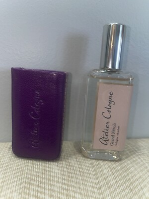ATELIER COLOGNE GRAND NEROLI 30ML/1OZ COLOGNE ABSOLUE PURE PERFUME LEATHER CASE