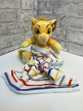 Disney Baby Lion King Plush Baby Blanket Security Lovey Striped Stuffed Animal