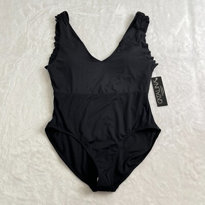 Catalina One Piece Swimsuit Women's Medium Black Swimwear