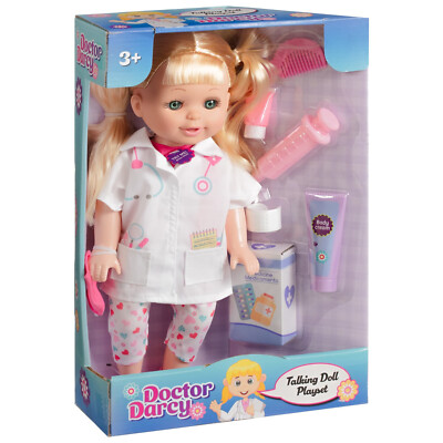 Talking Doll Playset Wit Accessories Ideal Gift For Kids Doctor