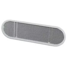 4 in. x 12 in. Oval White UV Resistant Resin Soffit Vent (Carton of 36)