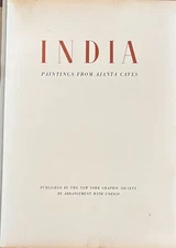RARE India Paintings from Ajanta Caves, UNESCO, New York Graphic Society, Indian