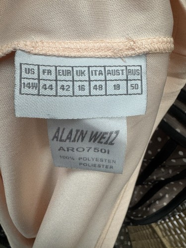 Alain Weiz Sleeveless Polka Dot Art Deco Style Knee Length Dress Siz 16 - Picture 5 of 8