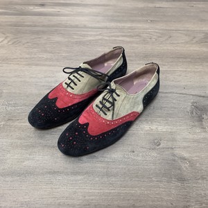 color block oxford shoes