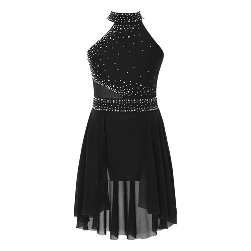UK Kid Girls Rhinestones Ballet Leotard Dance Dress Lyrical Modern Dance Costume - Picture 79 of 95