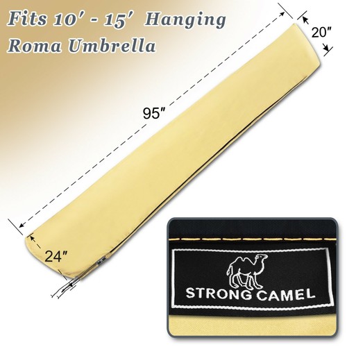 Patio Cantilever Roma Off-set 10-15ft Umbrella Protective Outdoor Protect Cover - Picture 17 of 20