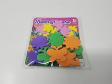 Foam Stickers: Flowers Butterflies Lady Bugs 15pcs