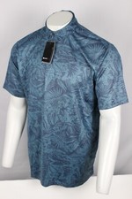 Ariat Men's Polo AriatTek Charger 2.0 Printed Short Sleeve Shirt Blue Atoll