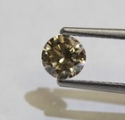 GIA certified .54ct VS2 S-T Light Brown loose round diamond champagne Natural — photo 1