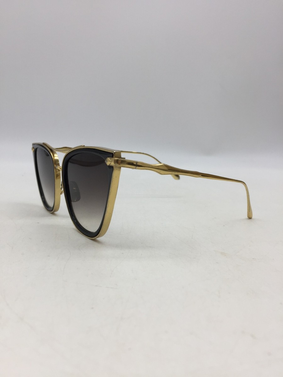 Sama Jacklyn Black/Gold Sunglasses 56-19-142 Black Lens | eBay