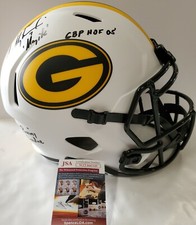 GREEN BAY PACKERS DON MAJKOWSKI SIGNED FULL SIZE LUNAR REP HELMET JSA COA