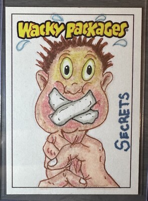 スケッチカード  バッキー 2023 Wacky Packages ALL NEW SERIES SKETCH CARD SECRETS by BOBBY