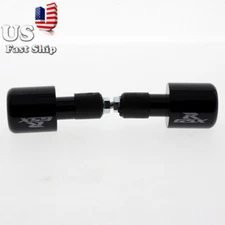 FXCNC Handlebar Bar End Slider Cap Plug For GSXR1000 GSXR750 2001 02-2014 Black