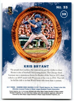 2017 Panini Diamond Kings Kris Bryant Chicago Cubs #55B | eBay