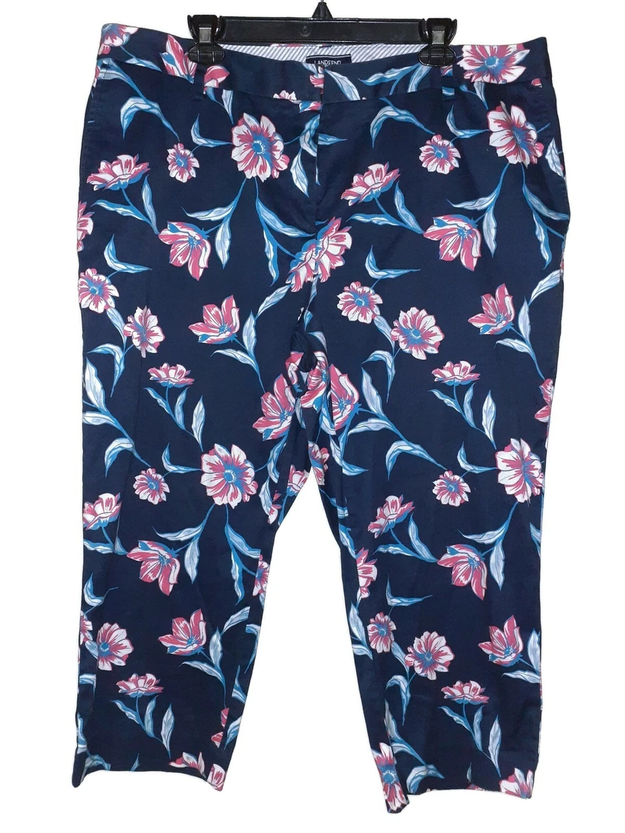 Lands end plus size capris sale